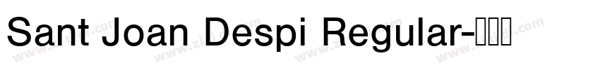 Sant Joan Despi Regular字体转换